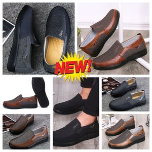 Chaussures décontractées Gai Man Black Brown Shoes Point Toe Party Banquet Business Business Suit Man Designer Minimalist Breathable Shoe Taille 38-50