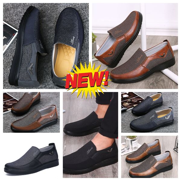 Chaussures décontractées GAI Man Black Browns Shoes Points Toes banquets de fête Costume d'affaires Homme designer Minimaliste Respirants Chaussures tailles EUR 38-50