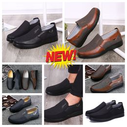 Casual schoenen GAI Mannen Zwart Bruin Schoen Punt Teen feest banket Pakken Mannen ontwerper Minimalistisch Ademend Schoenmaten EUR 38-50