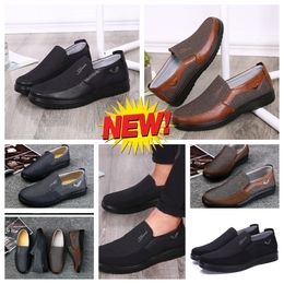 Chaussures décontractées Gai Men Black Brown Point Toe Party Banquet Business Business Men Designer Minimaliste Breatch Shoe Taille 38-50 EUR 38-50