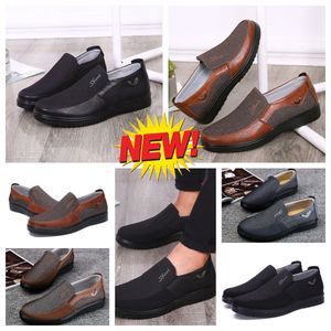 Chaussures décontractées Gai Men Blacks Brown Shoe Point Toes Party Banquets Business Suits Men Designers Minimalistes Breatchs Shoes Tailles 38-50 EUR 38-50