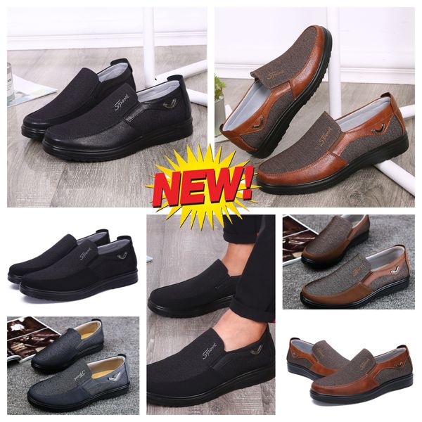 Chaussures de sport GAI Hommes Noirs Marron Chaussure Point Toes Partys Banquet Costumes d'affaires Hommes Designers Minimalistes Respirant Tailles de chaussures EUR 38-50