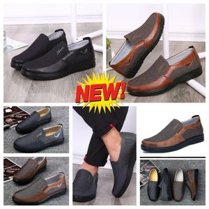 Chaussures décontractées Gai Mens Black Brown Shoe Point Toe Party Banquet Business Suit Men Designers Minimalism Breathable Shoe Tailles 38-50 EUR 38-50