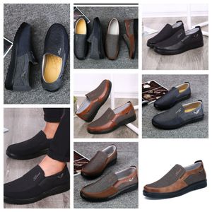 Chaussures décontractées gai sneaker sport tissu chaussures hommes formels classiques top chaussures softs sole en cuir plat hommes chaussures noir confortable taille douce taille 38-50