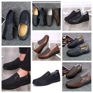 Chaussures décontractées GAI baskets sport tissu chaussure hommes formel classique haut chaussures semelle souple en cuir plat hommes chaussure noir confortable taille douce 38-50