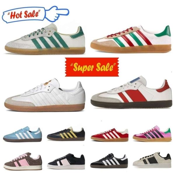 Chaussures décontractées Gazelle Bold Indoor Campus 00s Suède Low Top Baskets en cuir OG Cloud Blanc Noir Gum Rose Glow Vert Foncé Luxe Hommes Femmes Extérieur