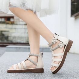 Casual schoenen Echt leer Meisjes Sandalen Kinderen Buiten Ademend Zomer Wandelen Licht Strand Hightop Koeienhuid Prinses Schoenen