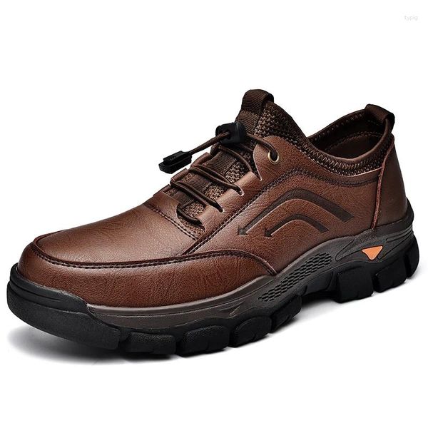 Zapatos casuales de cuero genuino para hombres 2024, mocasines formales sin cordones, mocasines italianos negros, zapatillas de deporte para conducir para hombre