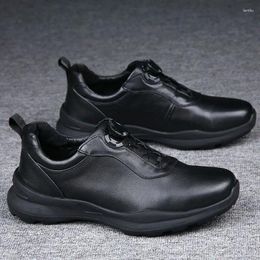 Chaussures décontractées Men de cuir authentique Luxur