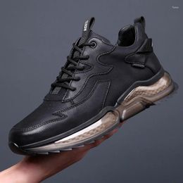 Chaussures décontractées en cuir véritable hommes Zapatillas Deportivas Hombre baskets hommes Sapato Masculino Herren Schuhe