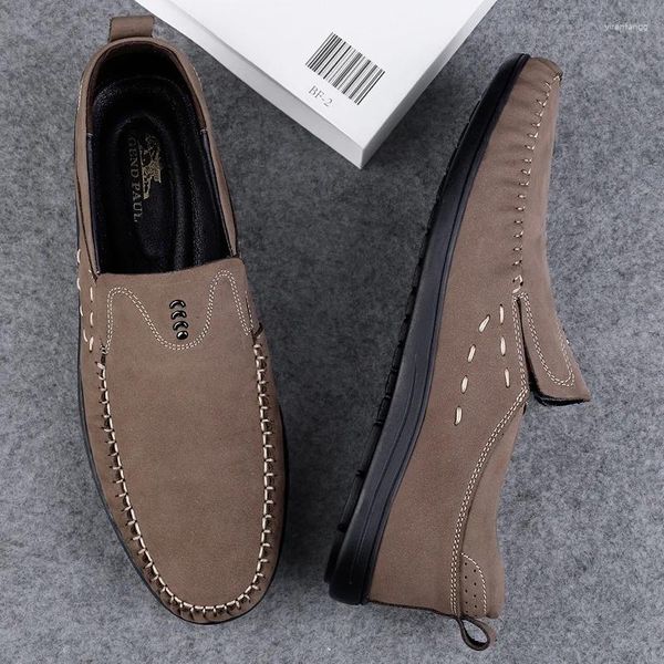 Chaussures décontractées Hommes en cuir authentiques Locs pour hommes doux