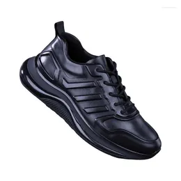 Casual schoenen Echte lederen mannen Ultra licht koehide schoen kussenzolen Soles training sneaker atletische stroming van waterdichte reisoefening