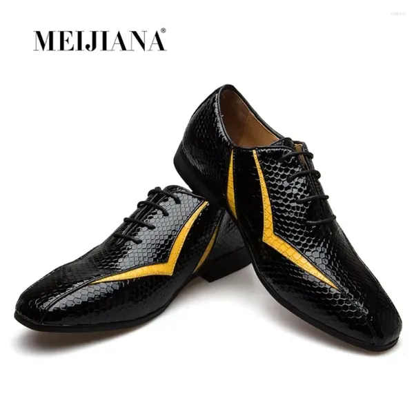Zapatos casuales de cuero genuino para hombre de cuero fiesta de fiesta formal moda de estilo moderno calzado masculino