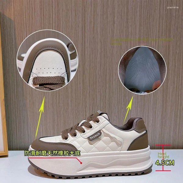 Zapatos informales de piel auténtica Para Mujer, zapatillas planas de felpa, versátiles, con suela gruesa y patrón de diamantes, zapatillas de plataforma Para Mujeres