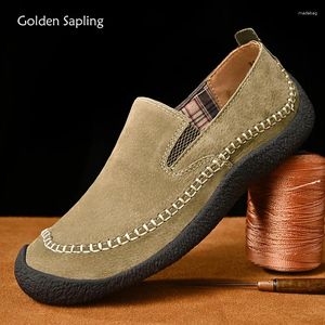 Chaussures décontractées Golden Sapling Slip-On Men Retro Retro Great Leather Fashion MOCCASINS LOISIR LOIS LOCA