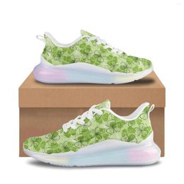 Chaussures décontractées Clover Green Printed Air Cushion