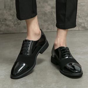 Chaussures décontractées faites à la main pour hommes, Oxford en cuir noir, Brogue, robe classique d'affaires formelle pour Zapatillas Hombre