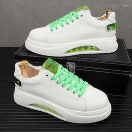 Chaussures décontractées harajuku sneakers blancs hommes printemps vulcanisé coussin de coussin de rue.