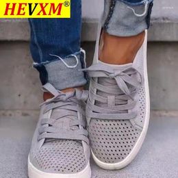 Casual schoenen hevxm 2024 platform sneakers vrouwen vrouwelijke suède wandeloed loafers witte platte veter omhoog zapatillas mujer