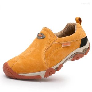 Casual schoenen van hoge kwaliteit merk heren lederen loafers ademend lente herfst outdoor antislip Oxford