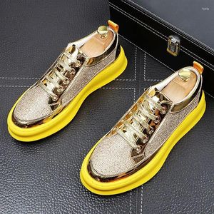 Casual schoenen Hoogwaardige mode Men Rhinestone Gold Silver Green Colors Loafers Luxe ontwerpers rijden Wedding Party Causal S60