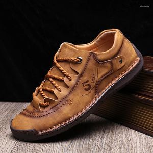 Chaussures décontractées Mocasins de haute qualité hommes Cuir confortable pour sapato masculino