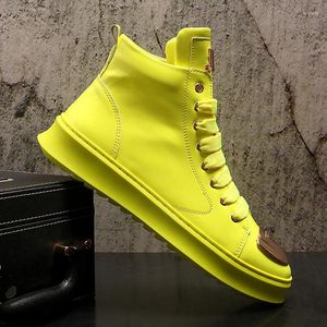 Casual schoenen High Top herfst stijlvolle kleurrijke mannen sneakers hiphop platform ademende mesh trainer luxe designer metalen schoen