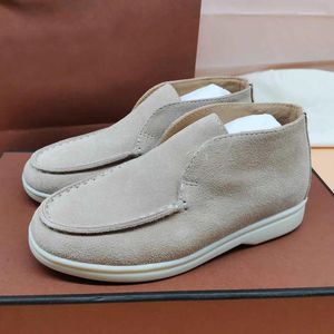 Casual schoenen High Top Kids Loafers Flat Penny Naakt Suede Runway Family voor Slip On Open Walk Ouder Child