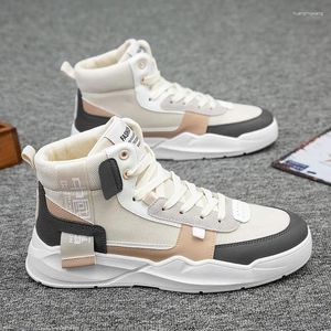 Casual schoenen hoge top heren ademend antislip veelzijdige board voor laarzen trendy sneaker gemaakt in China