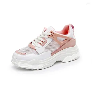 Casual schoenen Ins Super Fire Sports Vrouw Vrouwelijke Mesh Surface Ulzzang Retro Harajuku Dikke BBottom Wild Tide Sneakers