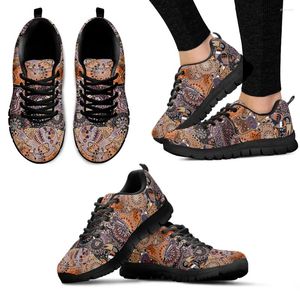 Casual schoenen INSTANTARTS Boho Kangaroo Design merk sneakers Handgetekende dierenprint Comfortabele veterschoenen Zapatillas