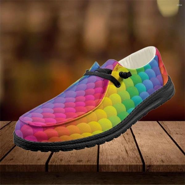 Chaussures décontractées Instantarts Échelle de poisson colorée Impression femelle Mesh respirant Summer Summer confortable Zapatos
