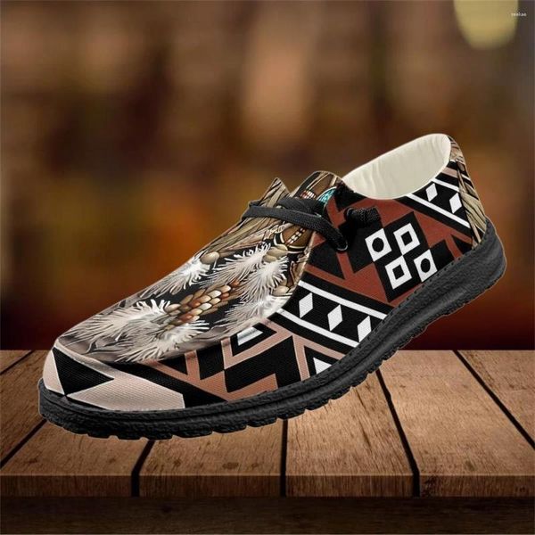 Zapatos casuales instantarts étnico tribal azteca mujeres zapatillas de moda