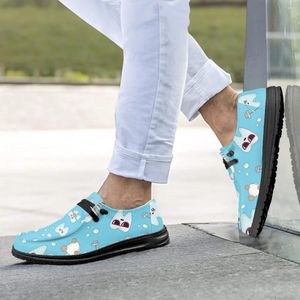 Casual schoenen Instantarts Print dames slip-on platte loafers zachte zool niet-slip lichtgewicht zweet-absorberende bootschoenen
