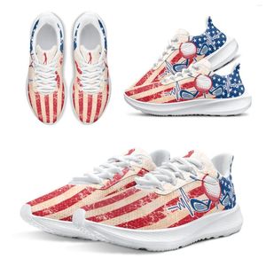 Casual schoenen INSTANTARTS Verkoop van Amerikaanse vlag Hardlopen Golfliefhebbers Herfstcadeau Print Sport