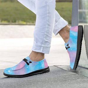 Chaussures décontractées Instantarts Gradient de couleur solide Simple Style Men's Fashion Design Tolevas Mandis Femmes Fouts Slip on Male Loafer Footwear