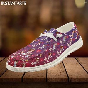 Chaussures décontractées instantarts tendance dames infirmières gradient de soins des couleurs motif de soins des femmes