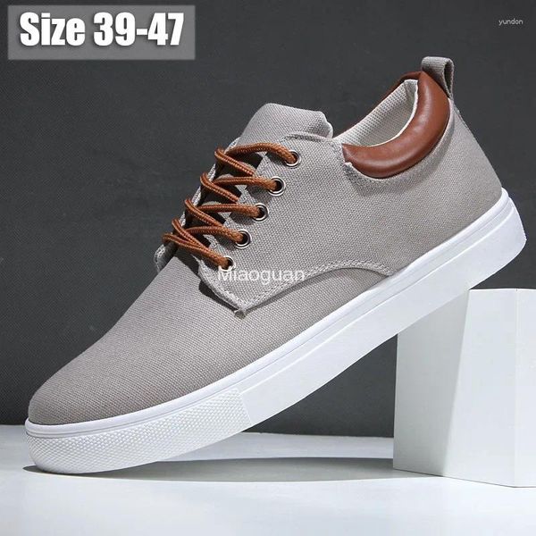 Zapatos informales lienzo italiano para masculino gran tamaño 47 48 zapatillas de diseño vulcanizadas tenis deslizamiento en la tendencia de los hombres deportes de verano