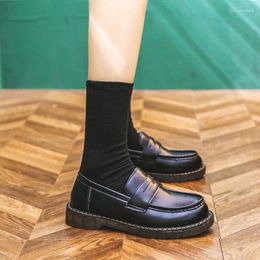 Zapatos casuales Japan Style Girl Lolita JK Estudiante TPR tacones bajos mocasines superficiales Sapatilhas Mulher