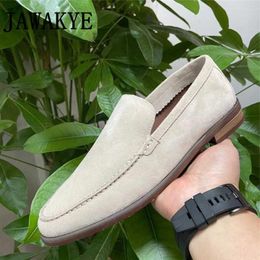 Chaussures décontractées JAWAKYE 2024 mocassins plats en daim de vache femmes été sans lacet pour chaussures plates décontractées marche mules robe Mujer