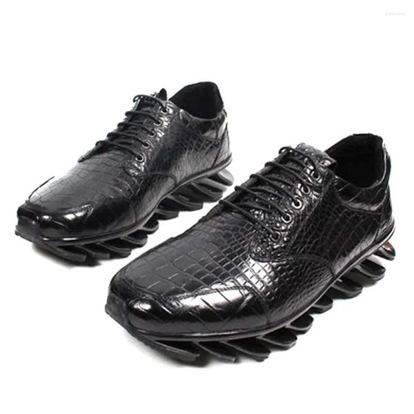 Chaussures décontractées Jiangxinduyun Importation d'origine Crocodile Cuir Rubber Bottoms Fashion Fashion Disonive Hommes Custom Make