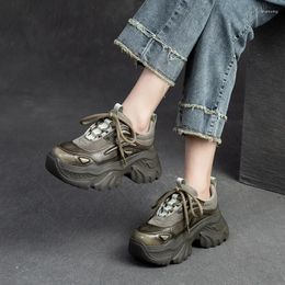 Chaussures décontractées Krasovki 8cm Boots de cheville printanière confortable