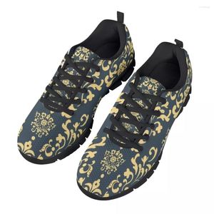 Casual schoenen KUILIU Sneakers Kid Zomer Plat Volwassen Luxe Europese bloemenprint Dames Adem Mesh Flats