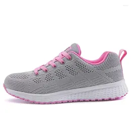 Chaussures décontractées à lacets léger femme Sport baskets course formateurs femmes Sport 2024 Skor grand Trnis adulte 0118