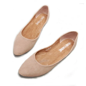 Casual schoenen dames ballerina zachte zolen bedek hakken flats vrouwen ademende loafers puntige teen slip-ons plus maat 45 44 4 zwart geel