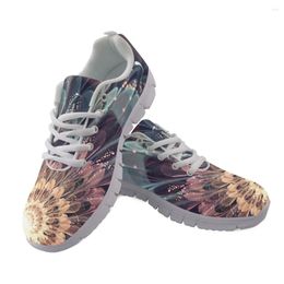 Chaussures décontractées Sneakers dames Kids Creative Floral Design Flower Flower Flower