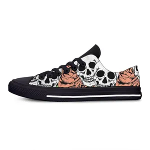 Casual schoenen Nieuwste heren Dames Schedel Hiphop Lichtgewicht canvas Comfortabel board Ademend