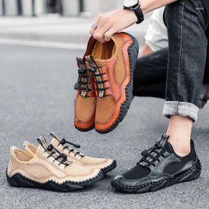 Casual schoenen Leer Ademend zomer heren sneakers outdoor wandelen sport mannen mode loafers luxe ontwerper