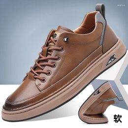 Casual schoenen Leather Heren Echte trendbord Sapato Masculino de Couro Zapatos Para Hombre Schuhen Herren
