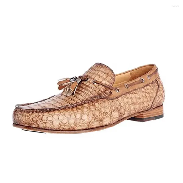 Chaussures décontractées LeimanxiniU Arrivée Brusque Couleur Couleur hommes Chaussure mâle Crocodile Cuir en cuir Fashion Leisure